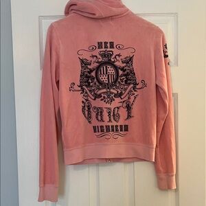 Juicy Couture Pink Graphic Hoodie